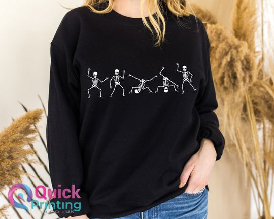 Discover dancing skeleton sweatshirt, Halloween Skeleton, Dancing Skeleton