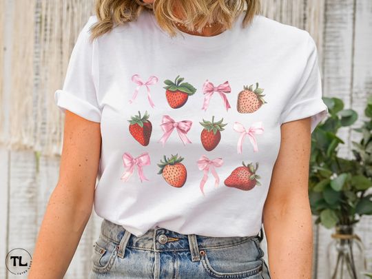 Discover Strawberry Shirt, Coquette Shirt, Strawberry T-Shirt