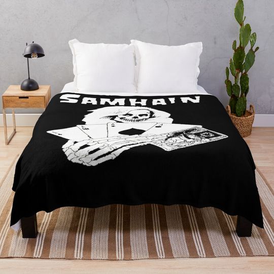 Discover Shhhh... Listen! Do You Hear The Sound Of Samhain Band Throw Blanket