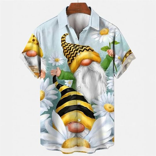 Discover Funny Santa Claus Cosplay 3D Printed Hawaiian Shirt