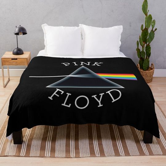Discover Rainbow Through The Dark Side Throw Blanket