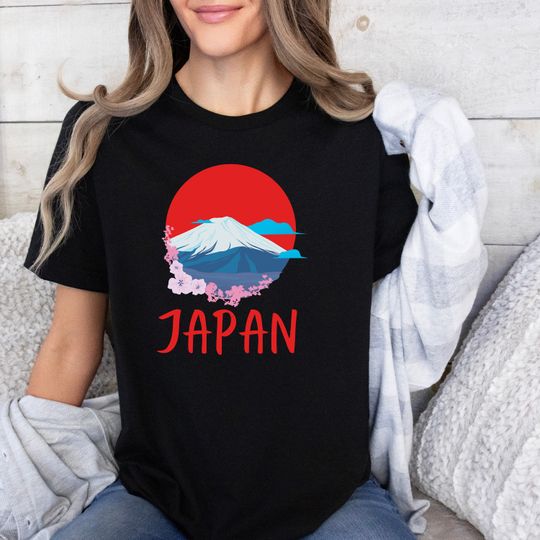 Discover Japanese Nature Cherry Blossom Flower T-Shirt