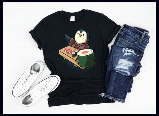Discover Sushi Animal Shirt, Funny Sushi Pig Chef Shirt