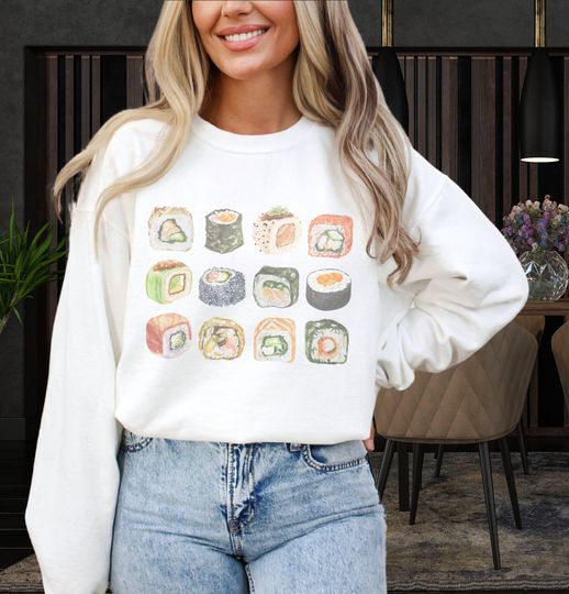 Discover Sushi Sweatshirt, Sushi Lover Sweatshirt, Japan Sweatshirt