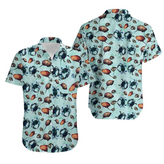 Discover Blue Crab Hawaiian Shirt