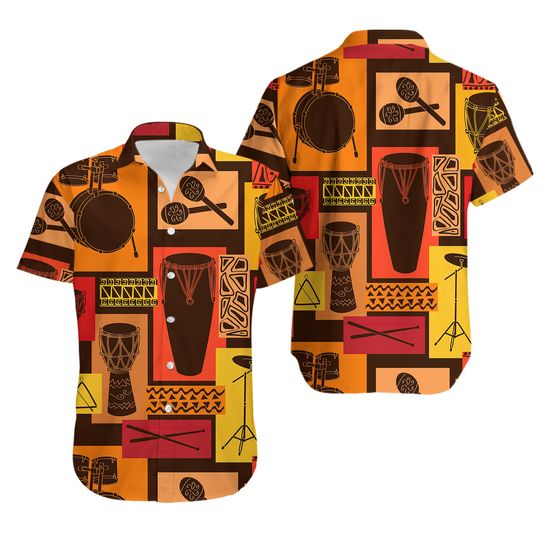 Discover Drum Tropical Vintage Hawaiian Shirt