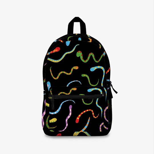 Discover Cute Snake Pattern Backpack