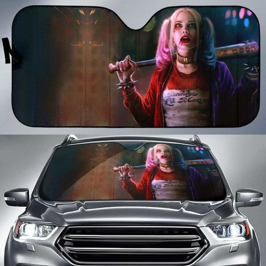 Discover Harley Quinn Car Sun Shades