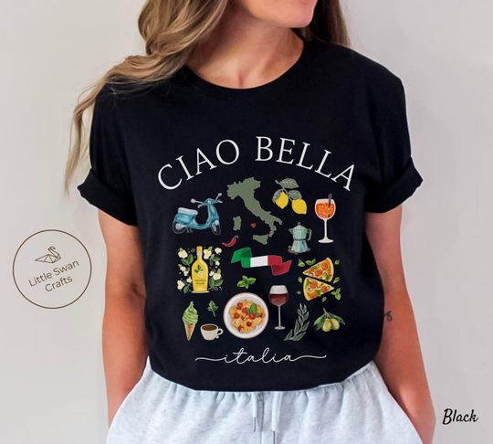 Discover Italy Shirt, Ciao Bella Italia T-shirt