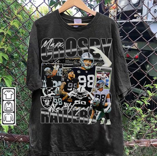 Discover Vintage 90s Graphic Style Maxx Crosby Shirt - Maxx Crosby Football T-Shirt