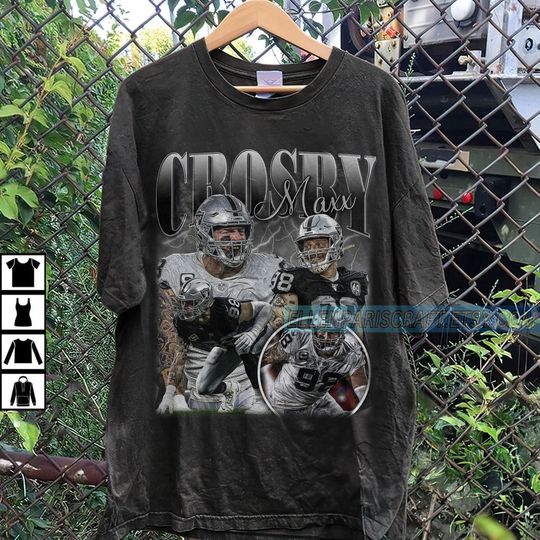 Discover Vintage 90s Graphic Style Maxx Crosby Shirt - Maxx Crosby Football T-Shirt