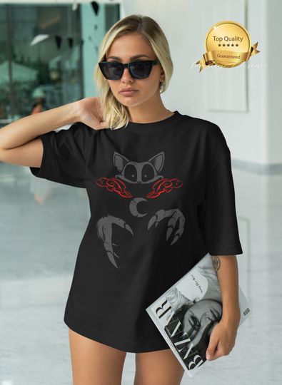 Discover Smiling Critters Cat Nap Poppy Playtime Shirt, Horror Game T-Shirt