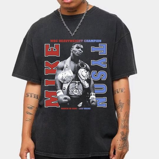 Discover Vintage 90s Graphic Style Mike Tyson T-Shirt, Mike Tyson Shirt