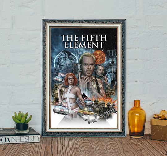 Discover Unframed The Fifth Element Movie Poster, Classic Vintage Movie
