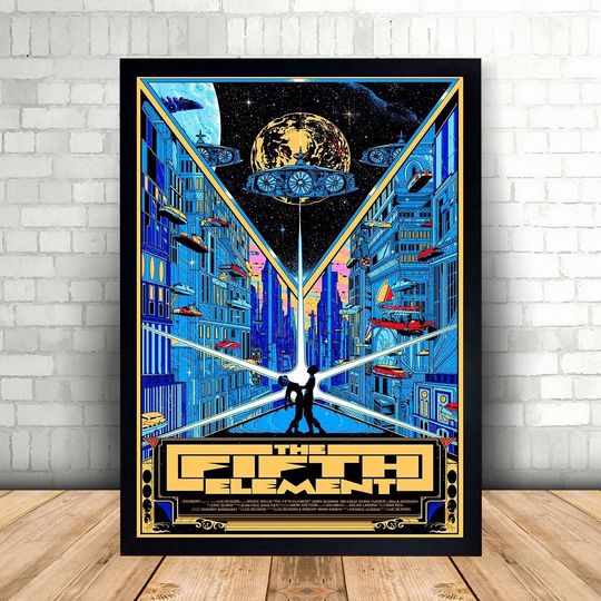 Discover Unframed The Fifth Element Movie Poster, Wall Art, Canvas Print