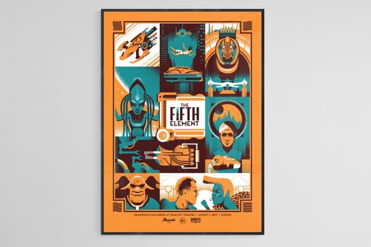 Discover Unframed Fifth Element Poster, Fifth Element Movie Poster, Famous Movie