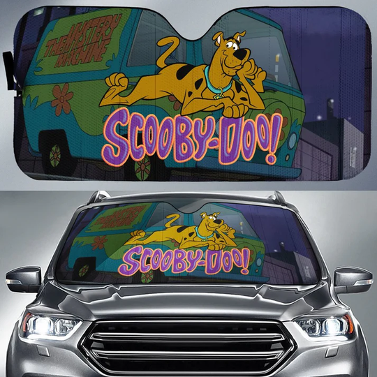 Discover Love Scooby Doo Dog Mystery Machine Car Sun Shade
