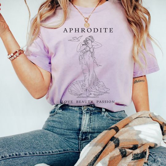 Discover Aphrodite Goddess Of Love Greek Mythology T-Shirt