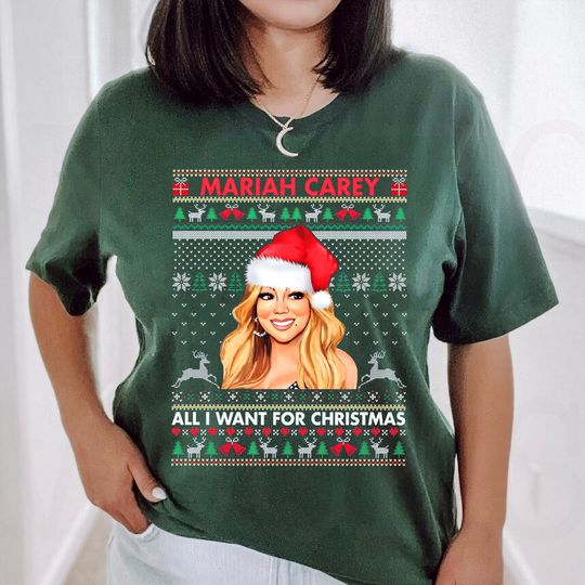 Discover Mariah Carey Christmas TShirt, Mariah Carey Merry Christmas One and All Tour Shirt