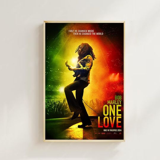 Discover Bob Marley One Love--Movie  Poster Vintage Movie  (No Frame)