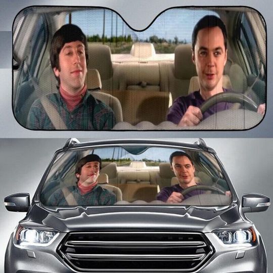 Discover The Big Bang Theory Driving Funny Car Auto Sun Shade Windshield Car Accessories