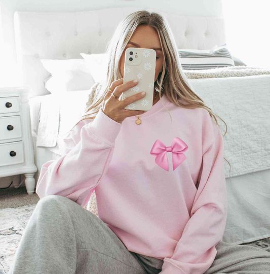 Discover Bow Sweatshirt, Coquette Sweatshirt, Coquette Sweatshirt