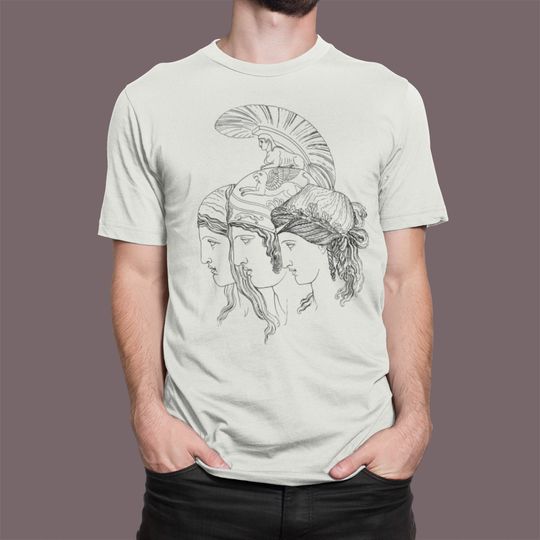 Discover Three Greek Gods Vintage Minimalist Greek Mythology T-Shirt
