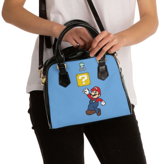 Discover Mario Power Up Shoulder Handbag, Game Bag
