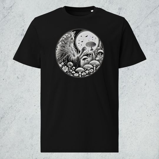 Discover Persephone Mushroom Cottagecore Greek Mythology T-Shirt
