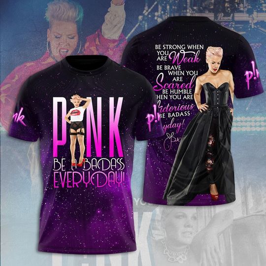 Discover Pink Singer 2024 World Tour 3D T-Shirt  Pink Tour Shirt, Summer Shirt