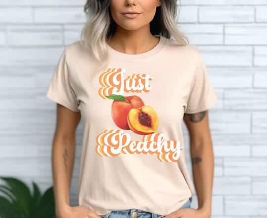 Discover Womens T-Shirt, Just Peachy Fresh Peach T-Shirt