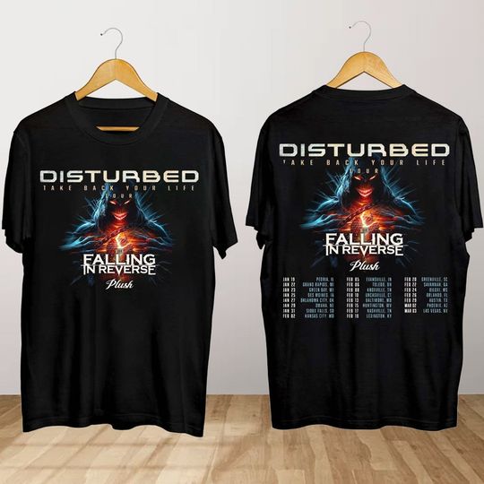 Discover Disturbed Take Back Your Life Tour T Shirt, Disturbed Concert Shirt
