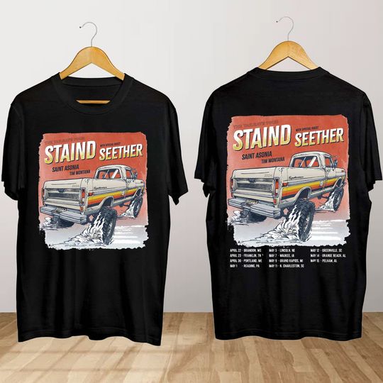 Discover Staind 2024 Tailgate Tour Shirt, Staind Concert Shirt