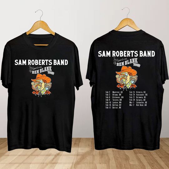 Discover Sam Roberts The Adventures of Ben Blank Tour TShirt