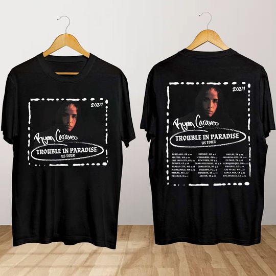 Discover Ryan Caraveo Trouble in Paradise Tour 2024 Shirt