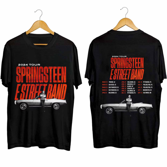 Discover Bruce Springsteen The E Street Band Rescheduled US Tour 2024 T- Shirt