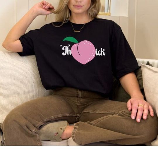 Discover Thick Pink Peach T-Shirt, Cute Peach Design
