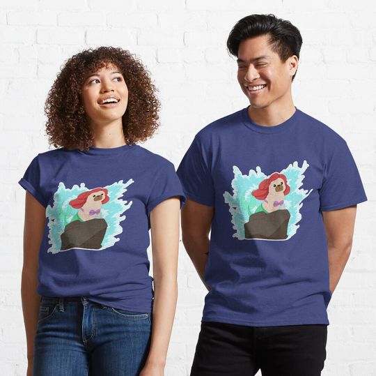 Discover Paw-t of your world,  The Little mer-pug!  Classic T-Shirt