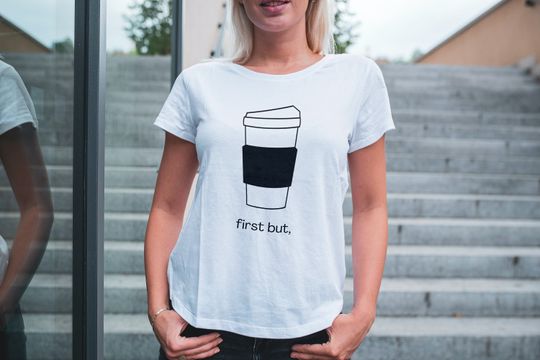 Discover But First Coffee Cute Coffee Mug T-Shirt