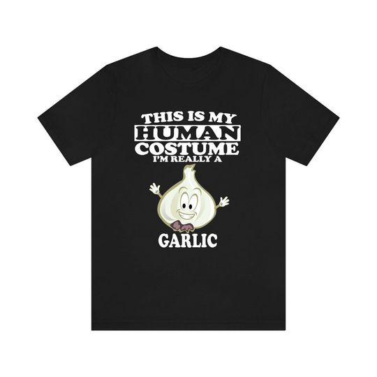 Discover This Is My Human Costume I'm Really A Garlic Onion TShirt, Gifts for Garlic Lovers