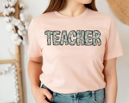Discover Wildflower Teacher Personalized T-Shirt