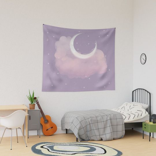 Discover Purple Moon Tapestry