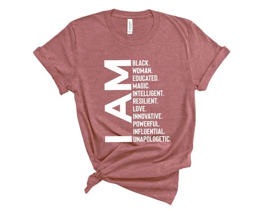Discover I Am Black Woman History T-Shirt