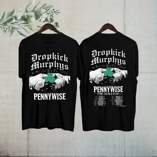 Discover Dropkick Murphys St Patrick'S Day Tour 2024 Shirt Concert Shirt