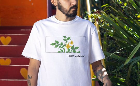 Discover I Tickle My Tomatoes Gardening T-Shirt