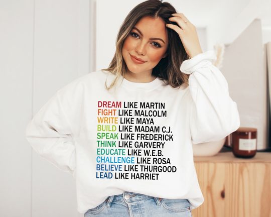 Discover Black History Sweatshirt, Dream Like Martin Sweatshirt BLM Sweatshirt Gift