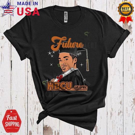 Discover Future HBCU Grad Black History College Graduate Black Man African T-SHIRT