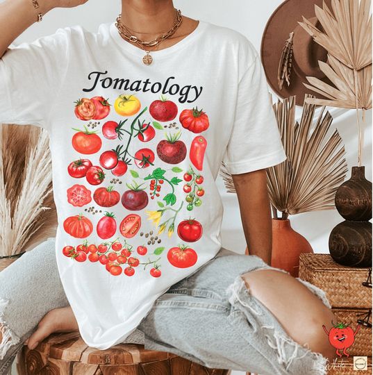 Discover Aesthetic Tomatoes Variety Fruit Salad Vegan T-Shirt