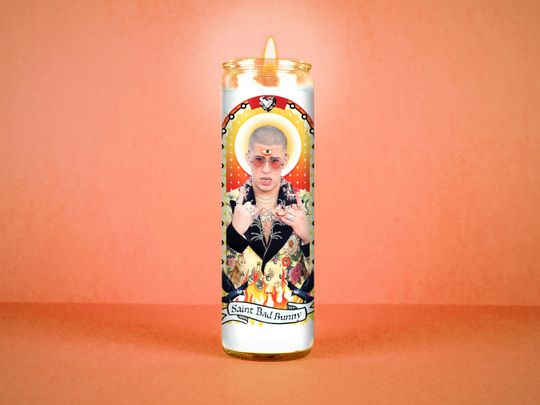 Discover Saint Bad Bunny: Benito Ocasio Celebrity Prayer Candle