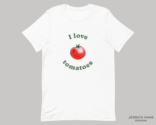 Discover I Love Tomatoes Minimalist T-Shirt